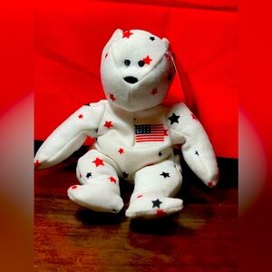 NWT Ty Beanie Babies Teenie Beanie Glory the Bear from McDonald’s.